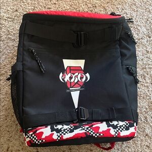 HEX x Hosoi Black and Red insulated Backpack